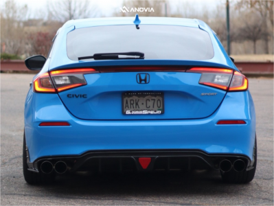 1 2022 Civic Honda Sport D2 Racing Lowering Springs Anovia Titan Dove White