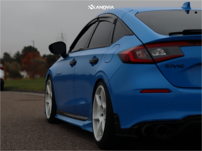 1 2022 Civic Honda Sport D2 Racing Lowering Springs Anovia Titan Dove White