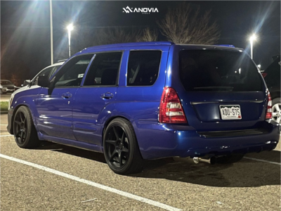 1 2005 Forester Subaru Xt Raceland Coilovers Anovia Titan Raven Black