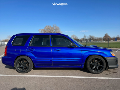 1 2005 Forester Subaru Xt Raceland Coilovers Anovia Titan Raven Black