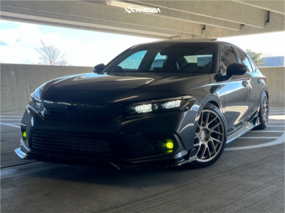 2023 Honda Civic - 18x8.5 35mm - Anovia Elder - Lowering Springs - 235/40R18