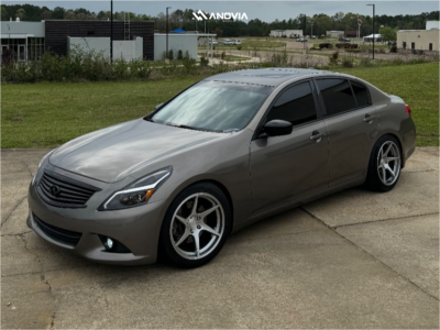1 2010 G37 Infiniti Journey Rev9 Coilovers Anovia Titan Brushed Apollo Silver