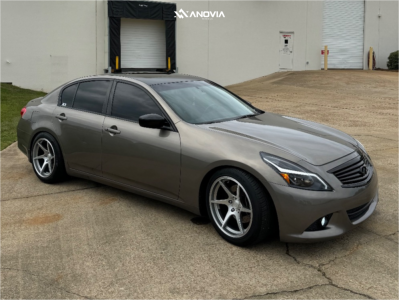 1 2010 G37 Infiniti Journey Rev9 Coilovers Anovia Titan Brushed Apollo Silver