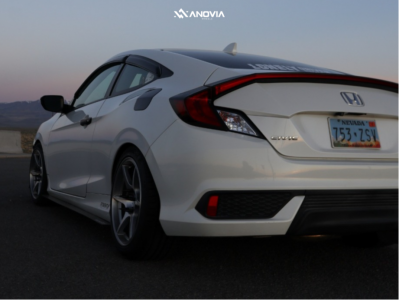 1 2017 Civic Honda Ex T Truhart Coilovers Anovia Titan Brushed Apollo Silver