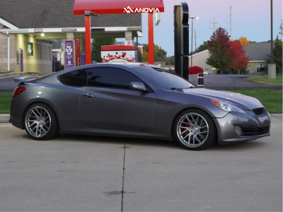 2010 Hyundai Genesis Coupe - 19x9.5 15mm - Anovia Elder - Lowering Springs - 245/35R19