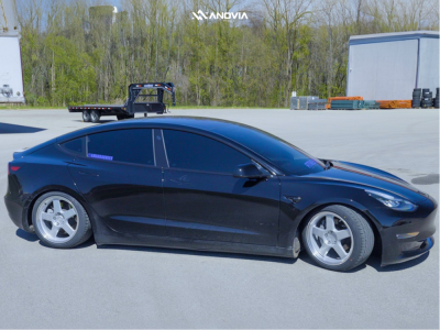 1 2018 3 Tesla Long Range Evolved Autosport Coilovers Anovia Highball Silver