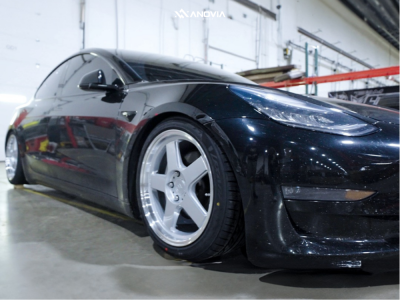 1 2018 3 Tesla Long Range Evolved Autosport Coilovers Anovia Highball Silver