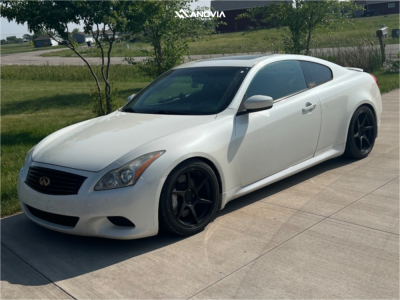 1 2008 G37 Infiniti Sport Fortune Auto Coilovers Anovia Titan Raven Black