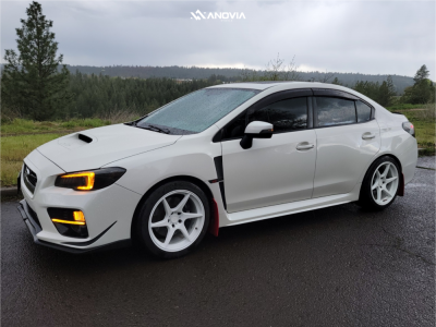 2017 Subaru WRX STI - 18x9.5 35mm - Anovia Titan - Stock Suspension - 255/40R18