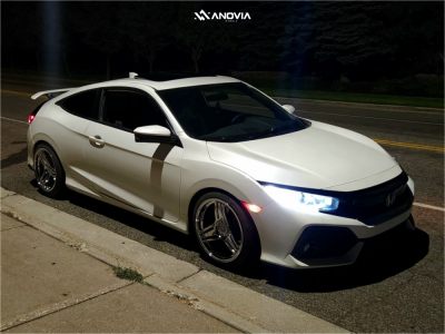 1 2018 Civic Honda Si Eibach Lowering Springs Anovia Treble Chrome