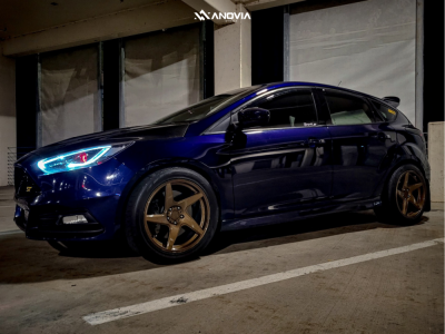 2017 Ford Focus - 18x9.5 38mm - Anovia Kinetic - Stock Suspension - 255/45R18