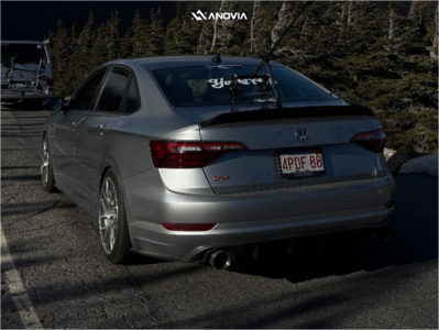 1 2021 Jetta Volkswagen Gli Forge Motorsport Coilovers Anovia Elder Brushed Apollo Silver