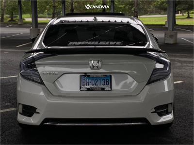 1 2019 Civic Honda Ex Tein Coilovers Anovia Titan Dove White