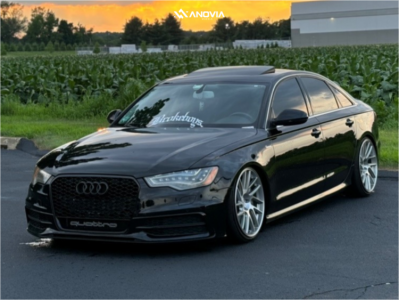 1 2012 A6 Quattro Audi Prestige Solowerks Coilovers Anovia Elder Brushed Apollo Silver