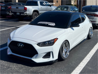 2020 Hyundai Veloster - 17x8 35mm - Anovia Treble - Coilovers - 195/40R17