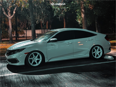 2021 Honda Civic - 18x8.5 35mm - Anovia Titan - Coilovers - 275/45R18