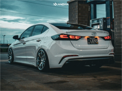 1 2017 Elantra Hyundai Sport Yellow Speed Racing Coilovers Anovia Kano Chrome