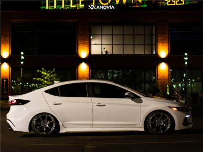 1 2017 Elantra Hyundai Sport Yellow Speed Racing Coilovers Anovia Kano Chrome