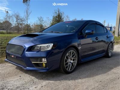 2015 Subaru WRX STI - 18x8.5 35mm - Anovia Elder - Stock Suspension - 245/40R18