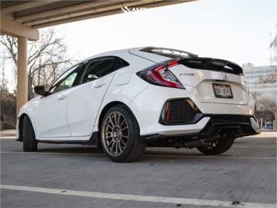 1 2018 Civic Honda Sport Stock Stock Anovia Kenzo Matte Bronze