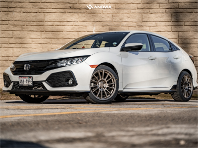 1 2018 Civic Honda Sport Stock Stock Anovia Kenzo Matte Bronze