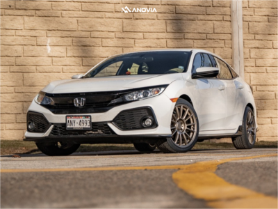1 2018 Civic Honda Sport Stock Stock Anovia Kenzo Matte Bronze