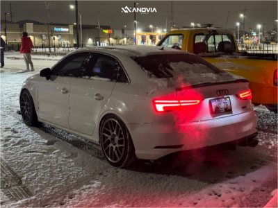 1 2019 A3 Quattro Audi Premium Solowerks Coilovers Anovia Elder Brushed Apollo Silver