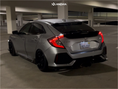 1 2017 Civic Honda Sport Truhart Coilovers Anovia Kano Gloss Black