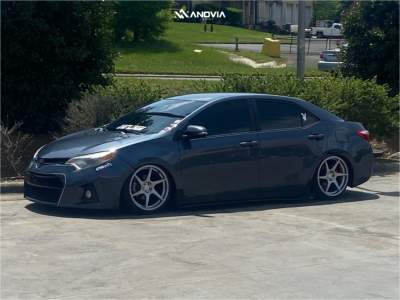 1 2014 Corolla Toyota S Airtekk Air Suspension Anovia Titan Brushed Apollo Silver