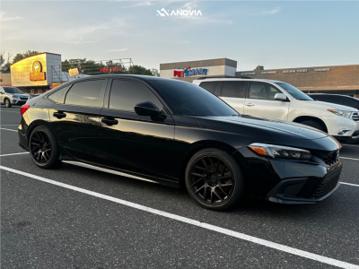 1 2023 Civic Honda Si Eibach Lowering Springs Anovia Elder Raven Black