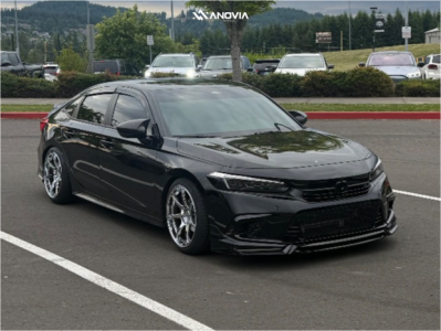 2024 Honda Civic - 18x9.5 38mm - Anovia Kano - Lowering Springs - 235/40R18