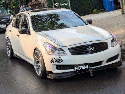 1 2009 G37 Infiniti X D2 Racing Coilovers Anovia Elder Brushed Apollo Silver