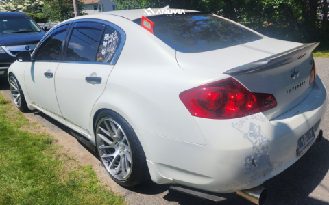 1 2009 G37 Infiniti X D2 Racing Coilovers Anovia Elder Brushed Apollo Silver