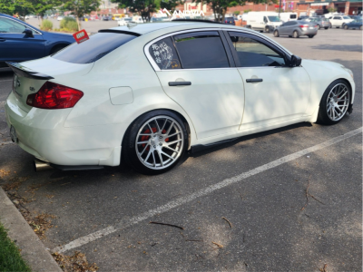 1 2009 G37 Infiniti X D2 Racing Coilovers Anovia Elder Brushed Apollo Silver