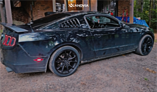 1 2014 Mustang Ford Base Stock Stock Anovia An 10 Satin Black