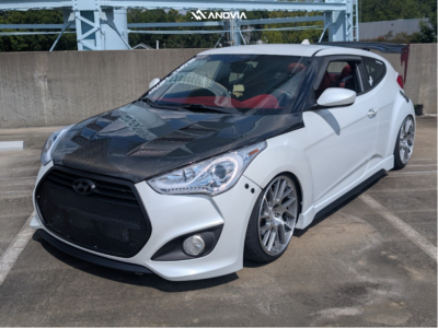 2016 Hyundai Veloster - 18x8.5 35mm - Anovia Elder - Air Suspension - 215/35R18