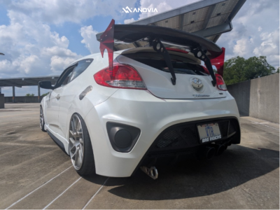 1 2016 Veloster Hyundai Turbo R Spec Air Lift Performance Air Suspension Anovia Elder Brushed Apollo Silver