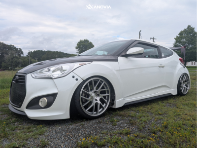 1 2016 Veloster Hyundai Turbo R Spec Air Lift Performance Air Suspension Anovia Elder Brushed Apollo Silver