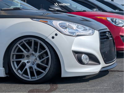 1 2016 Veloster Hyundai Turbo R Spec Air Lift Performance Air Suspension Anovia Elder Brushed Apollo Silver