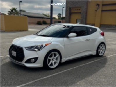 2016 Hyundai Veloster - 18x8.5 35mm - Anovia Titan - Coilovers - 255/35R18