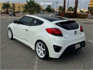 1 2016 Veloster Hyundai Turbo R Spec Bc Racing Coilovers Anovia Titan Dove White