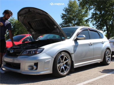 2014 Subaru WRX - 18x9.5 38mm - Anovia Kano - Coilovers - 235/45R18