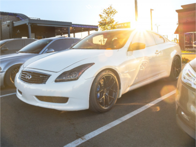 2009 INFINITI G37 - 19x9.5 35mm - Anovia An-12 - Lowering Springs - 245/40R19