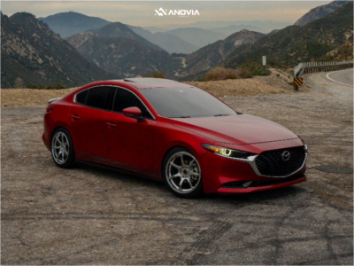 2021 Mazda 3 - 18x8.5 35mm - Anovia Kano - Coilovers - 235/40R18