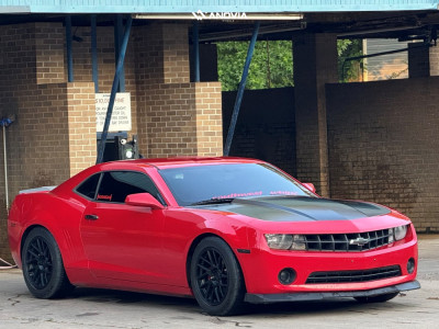 2012 Chevrolet Camaro - 18x9.5 35mm - Anovia Elder - Lowering Springs - 245/55R18