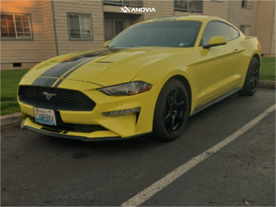 2021 Ford Mustang - 18x8.5 35mm - Anovia Titan - Stock Suspension - 235/50R18