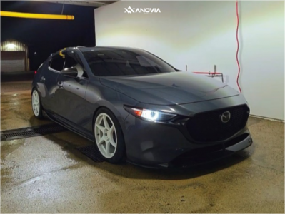 2021 Mazda 3 - 18x8.5 35mm - Anovia Titan - Lowering Springs - 245/40R18