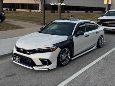 2023 Honda Civic - 18x9.5 38mm - Anovia Kano - Coilovers - 255/35R18
