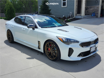 2023 Kia Stinger - 20x9 35mm - Anovia An-12 - Lowering Springs - 285/30R20