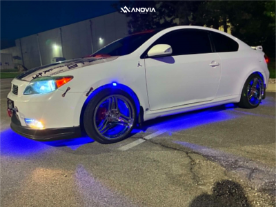 2008 Scion tC - 18x9.5 35mm - Anovia Treble - Coilovers - 225/40R18